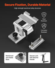 Sharpening Tool Rest Jig, Adjustable Replacement Tool Rest Sharpening Jig for 6" or 8" (152 mm or 203 mm) V952-MCZSJJ090000FZ9D1001V0