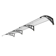 Window Door Awning Canopy, 965 x 2975mm Door Canopy Exterior, UF50+ PC Sunshade Sheet Awnings, Outdoor Patio V952-MCZYPYCB40120GZJNV0