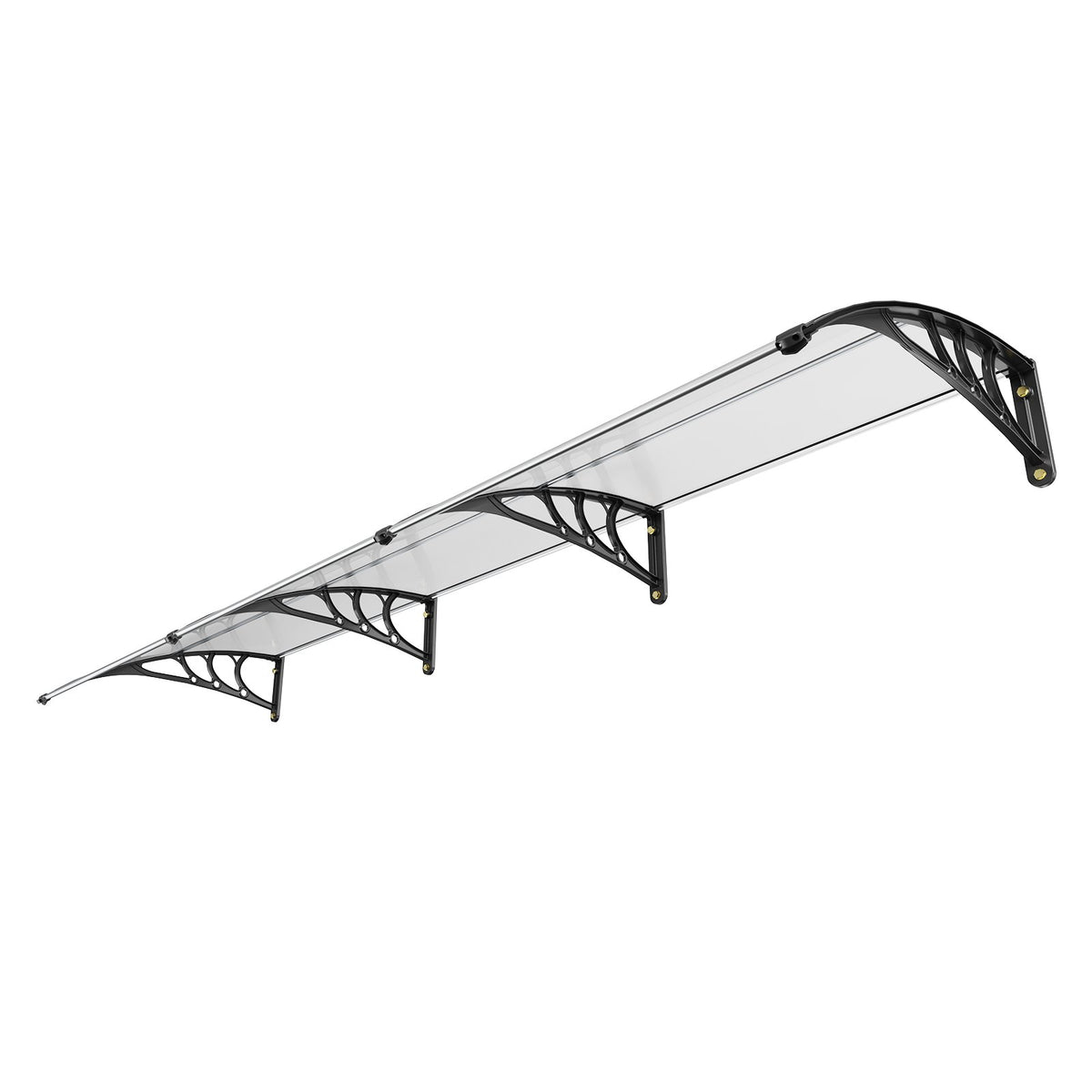Window Door Awning Canopy, 965 x 2975mm Door Canopy Exterior, UF50+ PC Sunshade Sheet Awnings, Outdoor Patio V952-MCZYPYCB40120GZJNV0