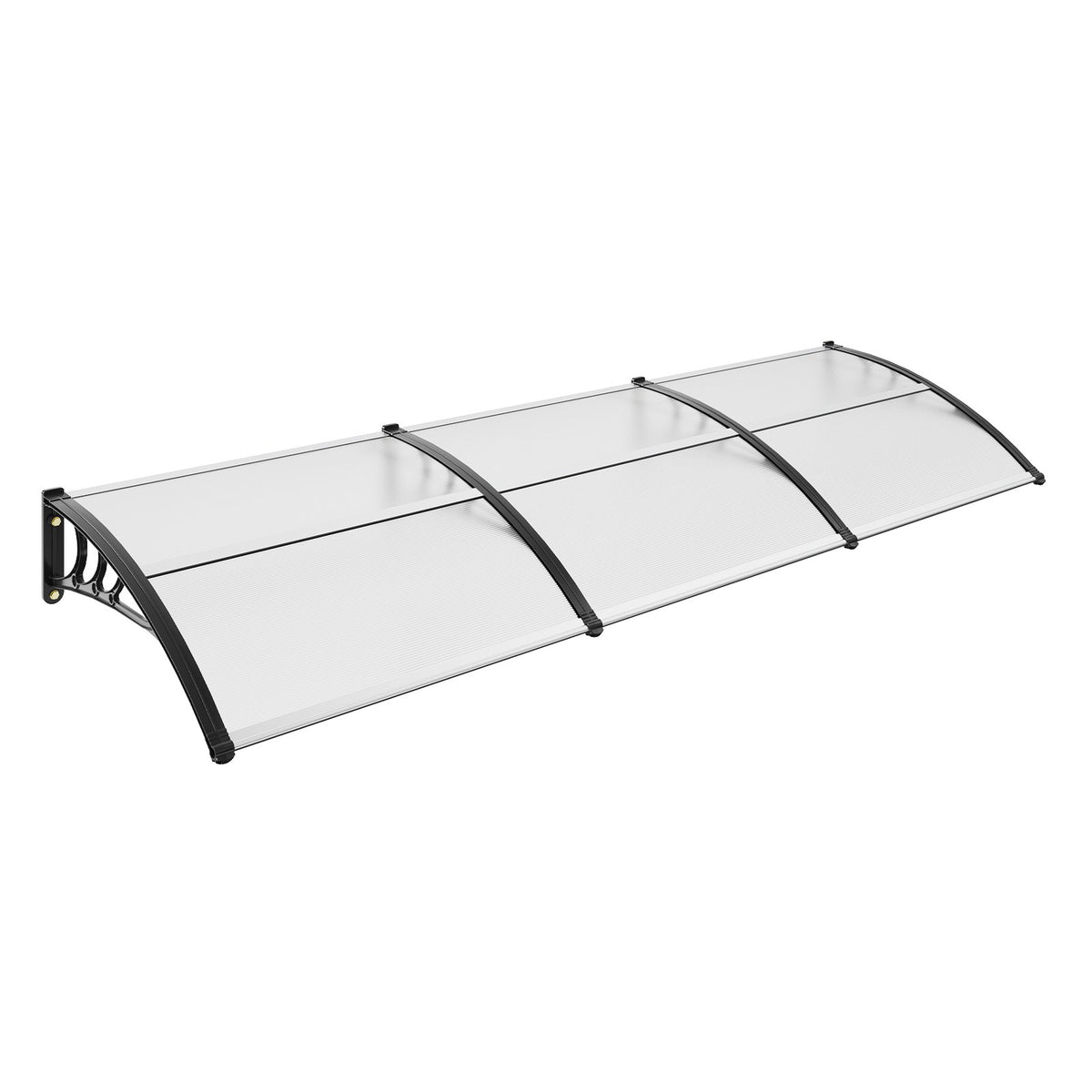 Window Door Awning Canopy, 965 x 2975mm Door Canopy Exterior, UF50+ PC Sunshade Sheet Awnings, Outdoor Patio V952-MCZYPYCB40120GZJNV0