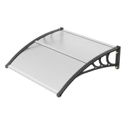 Window Door Awning Canopy 40" x 40", UPF 50+ Polycarbonate Entry Door Outdoor Window Awning Exterior, Front V952-MCZYPYCBS4040ML75V0