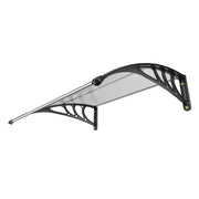 Window Door Awning Canopy 40" x 40", UPF 50+ Polycarbonate Entry Door Outdoor Window Awning Exterior, Front V952-MCZYPYCBS4040ML75V0