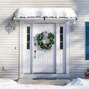 Window Door Awning Canopy 965 x 1987 mm, UPF 50+ Polycarbonate Entry Door Outdoor Window Awning Exterior, V952-MCZYPYCBS4080JUOZV0