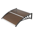 Window Door Awning Canopy 40" x 40", UPF 50+ Polycarbonate Entry Door Outdoor Window Awning Exterior, Front V952-MCZYPYCZS4040A515V0