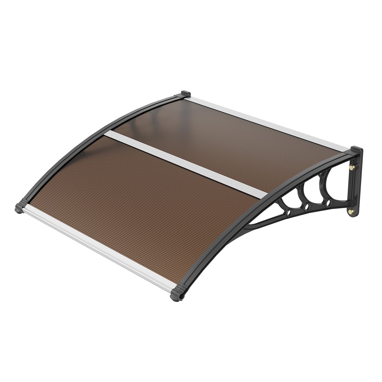 Window Door Awning Canopy 40" x 40", UPF 50+ Polycarbonate Entry Door Outdoor Window Awning Exterior, Front V952-MCZYPYCZS4040A515V0