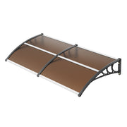 Window Door Awning Canopy 965 x 1987 mm, UPF 50+ Polycarbonate Entry Door Outdoor Window Awning Exterior, V952-MCZYPYCZS4080TPECV0