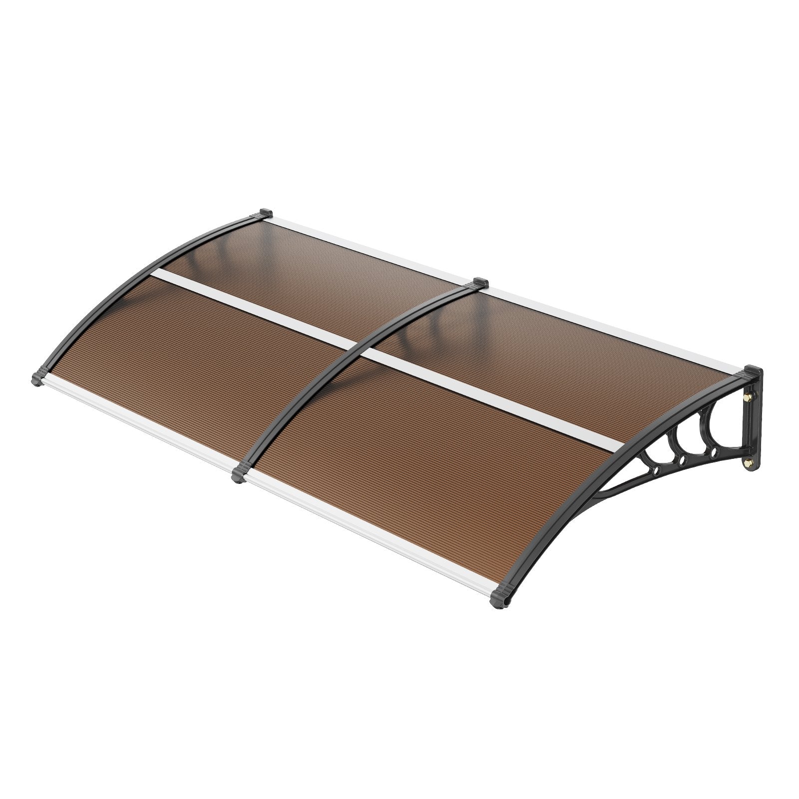 Window Door Awning Canopy 965 x 1987 mm, UPF 50+ Polycarbonate Entry Door Outdoor Window Awning Exterior, V952-MCZYPYCZS4080TPECV0
