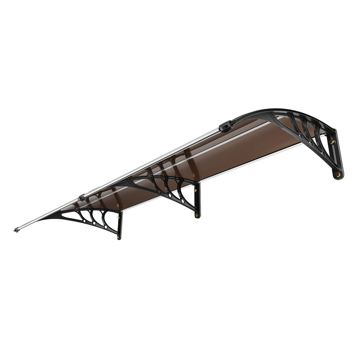 Window Door Awning Canopy 965 x 1987 mm, UPF 50+ Polycarbonate Entry Door Outdoor Window Awning Exterior, V952-MCZYPYCZS4080TPECV0