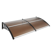 Window Door Awning Canopy 965 x 1987 mm, UPF 50+ Polycarbonate Entry Door Outdoor Window Awning Exterior, V952-MCZYPYCZS4080TPECV0