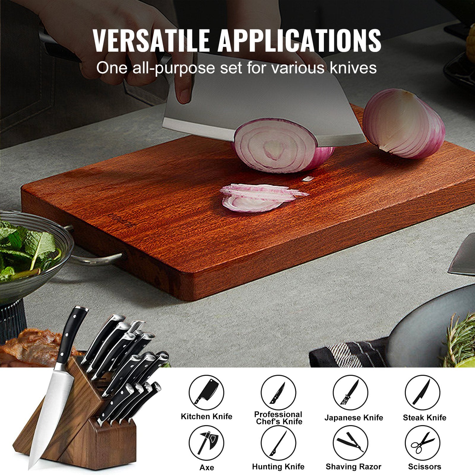 Knife Sharpener Kit, Rotation Flip Fixed Angle Knife Sharpening System with 12 Whetstones 120-10000 Grit, V952-MDSTJ1212000NTEGIV0