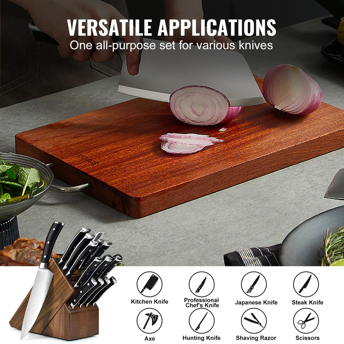 Whetstone Knife Sharpening Kit, 2 Dual-Sided Grit Whetstones 400/1000 3000/8000, 10PCS Knife Sharpener Kit V952-MDSTJ28000003OVJSV0