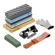 Whetstone Knife Sharpening Kit, 2 Dual-Sided Grit Whetstones 400/1000 3000/8000, 10PCS Knife Sharpener Kit V952-MDSTJ28000003OVJSV0
