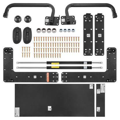 Murphy Bed Kit, Twin Size, Deluxe DIY Wall Bed Mechanical Hardware Kit, Pneumatic Lever Heavy Duty Bed Frame V952-MFCZDJGQDGCFAAC17V0