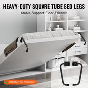 Murphy Bed Kit, Queen Size, Vertical Deluxe DIY Wall Bed Mechanical Hardware Kit, Pneumatic Lever Heavy Duty V952-MFCZDJGQDGZFZSYYDV0