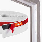Garage Door Seal Top and Sides Seal Strip, 34 FT Universal Weather Stripping Replacement Soft and Hard V952-MFT1J34FTDBJENC7NV0