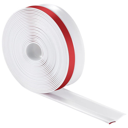 Garage Door Seal Top and Sides Seal Strip, 34 FT Universal Weather Stripping Replacement Soft and Hard V952-MFT1J34FTDBJENC7NV0