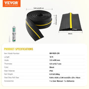 Garage Door Threshold Seal Strip, 12 FT Universal Garage Door Floor Seal Strip with Adhesive, Garage Door V952-MFTDT1J12FT0NTRM6V0