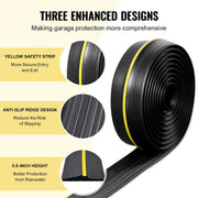 Garage Door Threshold Seal Strip, 16.5 FT Universal Garage Door Floor Seal Strip with Adhesive, Garage Door V952-MFTDT1J165YC2I8WIV0