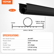 Garage Door Threshold and Bottom Seals Kit, 20 FT U Shape+O Ring Universal Garage Door Bottom Seal V952-MFTMXBT2J20F01O7KV0