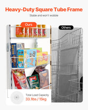 10-Tier Over the Door Pantry Organizer Hanging Storage Rack Adjustable V952-MGCCJ10CBS0009SB7V0