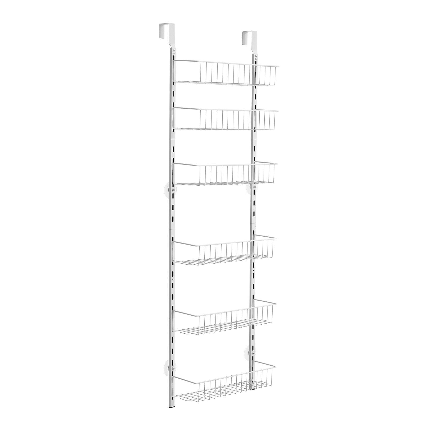 Over the Door Pantry Organizer, 6-Tier Pantry Organization and Storage, Heavy-Duty Steel Hanging Spice Rack, V952-MGCCJ6CBS000OVVBPV0