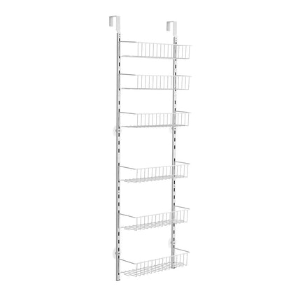 Over the Door Pantry Organizer, 6-Tier Pantry Organization and Storage, Heavy-Duty Steel Hanging Spice Rack, V952-MGCCJ6CBS000OVVBPV0