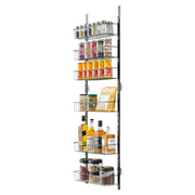 Over the Door Pantry Organizer, 6-Tier Pantry Organization and Storage, Heavy-Duty Steel Hanging Spice Rack, V952-MGCCJ6CHS000VBPIVV0