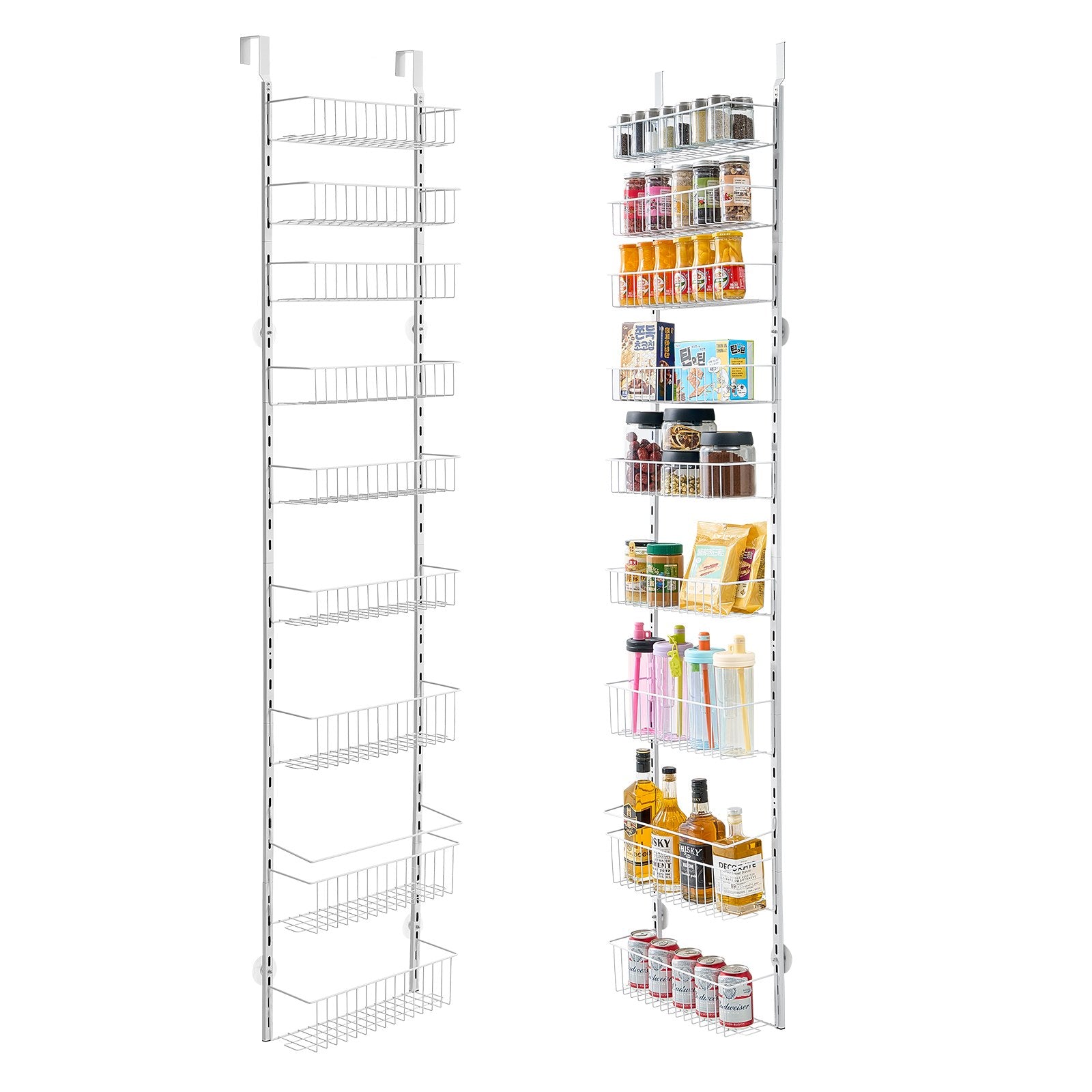 Over the Door Pantry Organizer, 9-Tier Pantry Organization and Storage, Heavy-Duty Steel Hanging Spice Rack, V952-MGCCJ9CBS000XN3NWV0