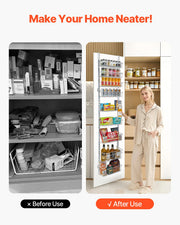 Over the Door Pantry Organizer, 9-Tier Pantry Organization and Storage, Heavy-Duty Steel Hanging Spice Rack, V952-MGCCJ9CBS000XN3NWV0