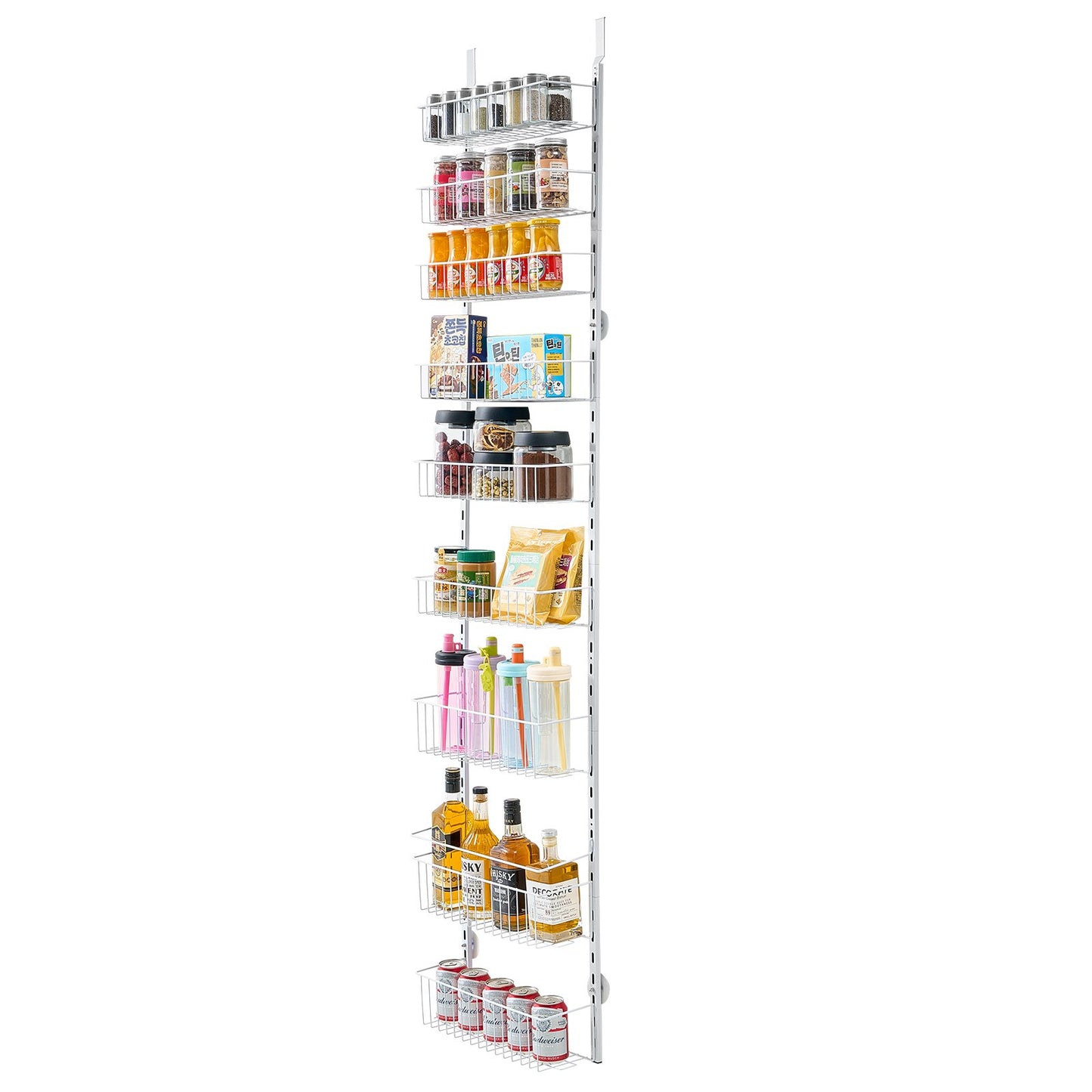 Over the Door Pantry Organizer, 9-Tier Pantry Organization and Storage, Heavy-Duty Steel Hanging Spice Rack, V952-MGCCJ9CBS000XN3NWV0