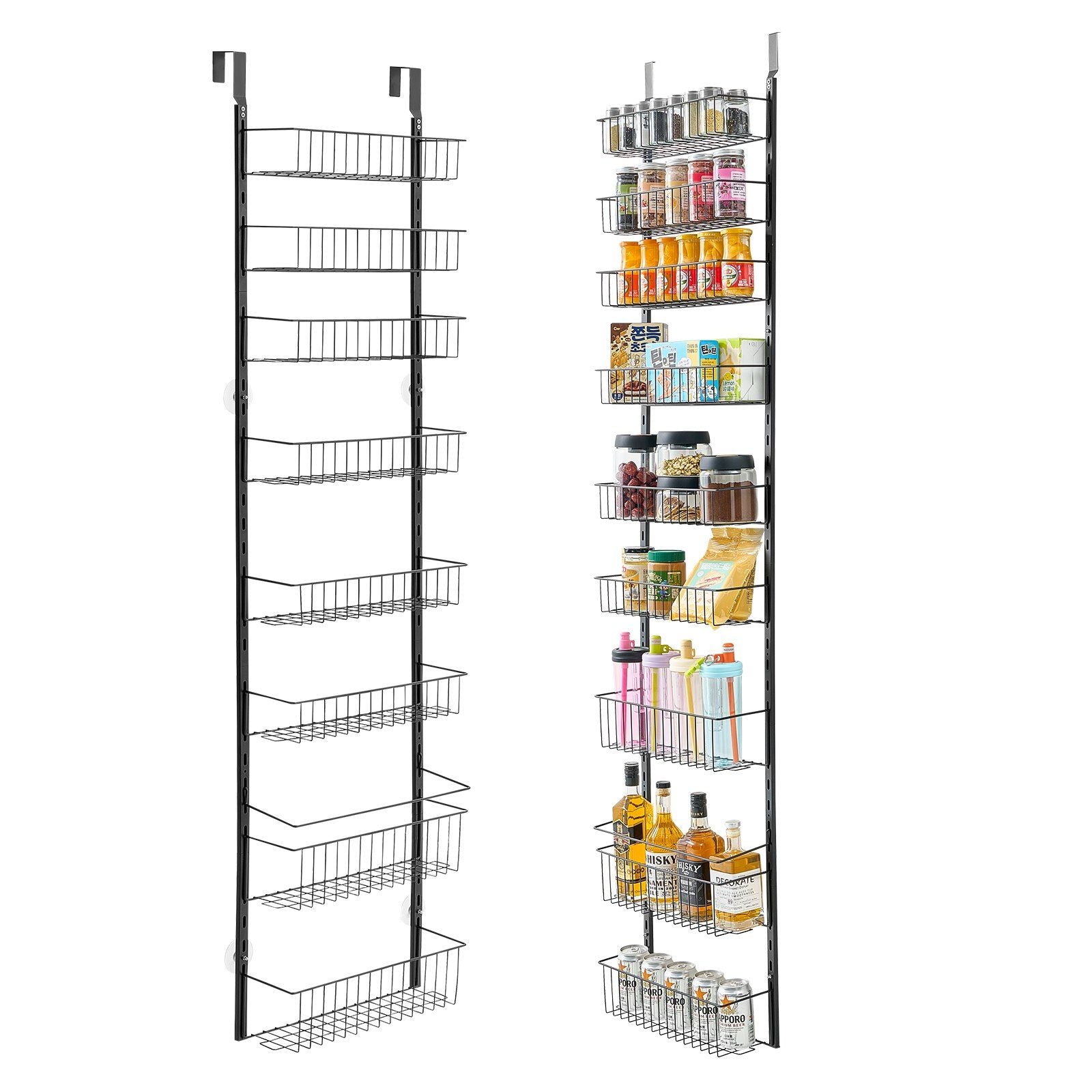 Over the Door Pantry Organizer, 9-Tier Pantry Organization and Storage, Heavy-Duty Steel Hanging Spice Rack, V952-MGCCJ9CHS000PMUY7V0