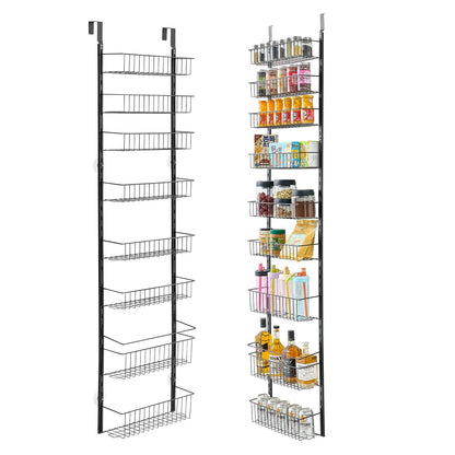 Over the Door Pantry Organizer, 9-Tier Pantry Organization and Storage, Heavy-Duty Steel Hanging Spice Rack, V952-MGCCJ9CHS000PMUY7V0