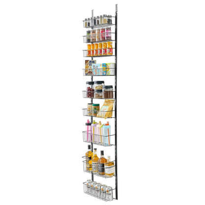 Over the Door Pantry Organizer, 9-Tier Pantry Organization and Storage, Heavy-Duty Steel Hanging Spice Rack, V952-MGCCJ9CHS000PMUY7V0
