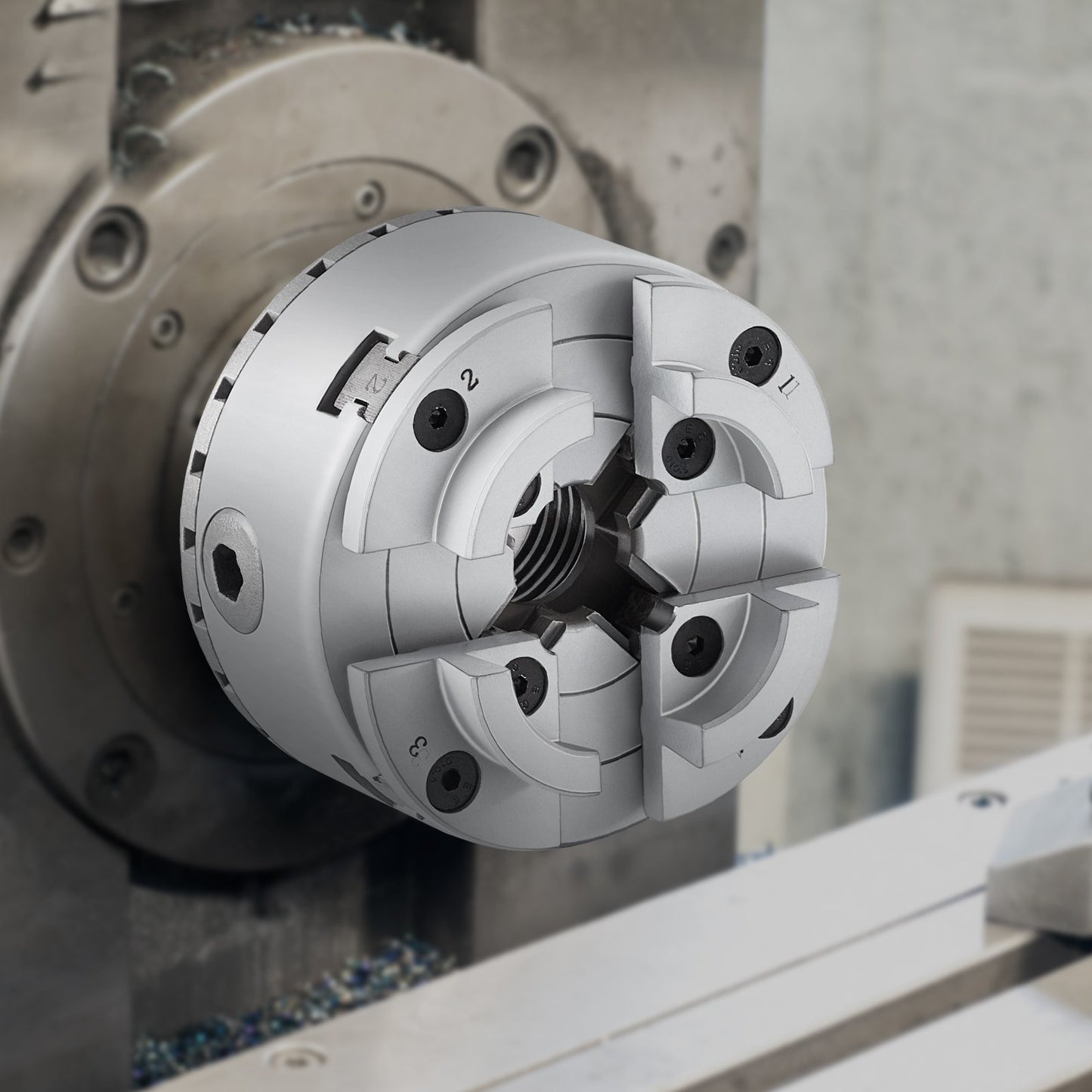 KP2-3/4 Lathe Chuck, 4-Jaw 70 mm Diameter, Metal Lathe Chuck Turning Machine Accessories, Self-centering V952-MGCCKP275YC0517OZV0