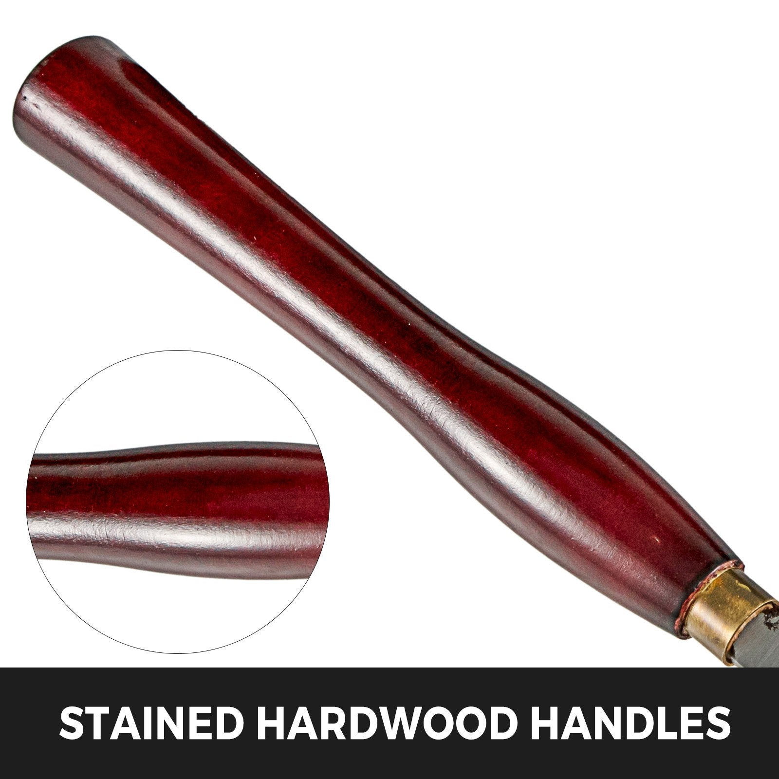 Woodworking Lathe Chisel Set 8 Piece Set Lathe Chisel HSS Steel Blades Wood Turning Tools Wooden Case for V952-MGCD8PCSMGCCZHBT1V0