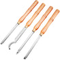 Wood Turning Tools for Lathe 4 PCS Set, Carbide Lathe Tools with Diamond Shape, Round, Square Cutters, V952-MGCDMBSJT00000001V0
