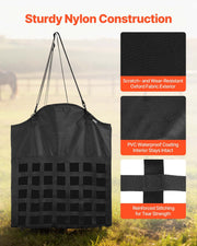 Hay Bag for Horses, 55 x 18.5 x 64 cm, 46 x 46 mm Holes, Premium Nylon Construction with PVC Waterproof V952-MGCDZWYBZD21BJ7DL001V0