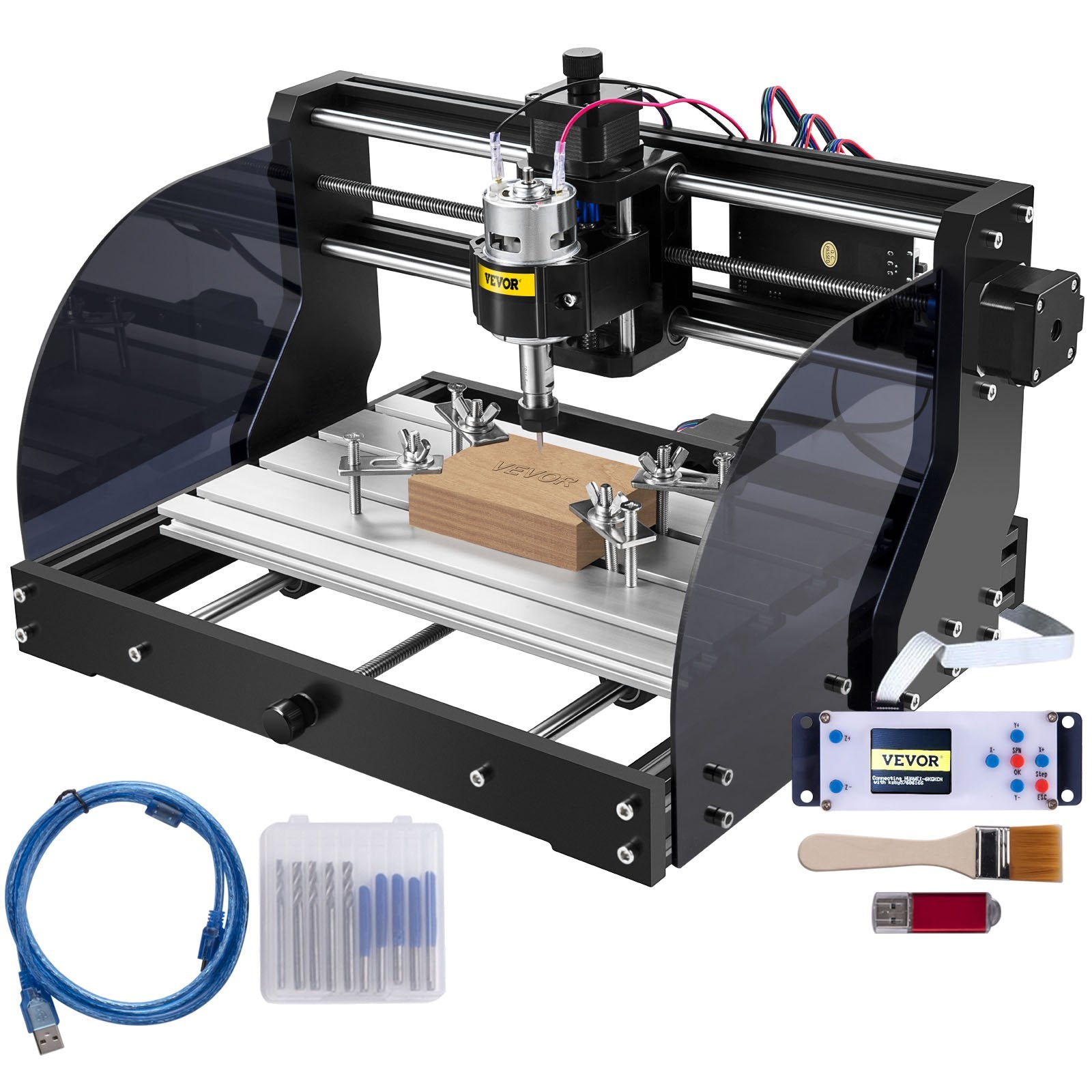Cnc 3018 Pro 10000RPM Cnc 3018 300x180x45mm Cnc Machine GRBL Control Mini Laser Engraver with Offline V952-MGDKJ3018MJCK0001V3