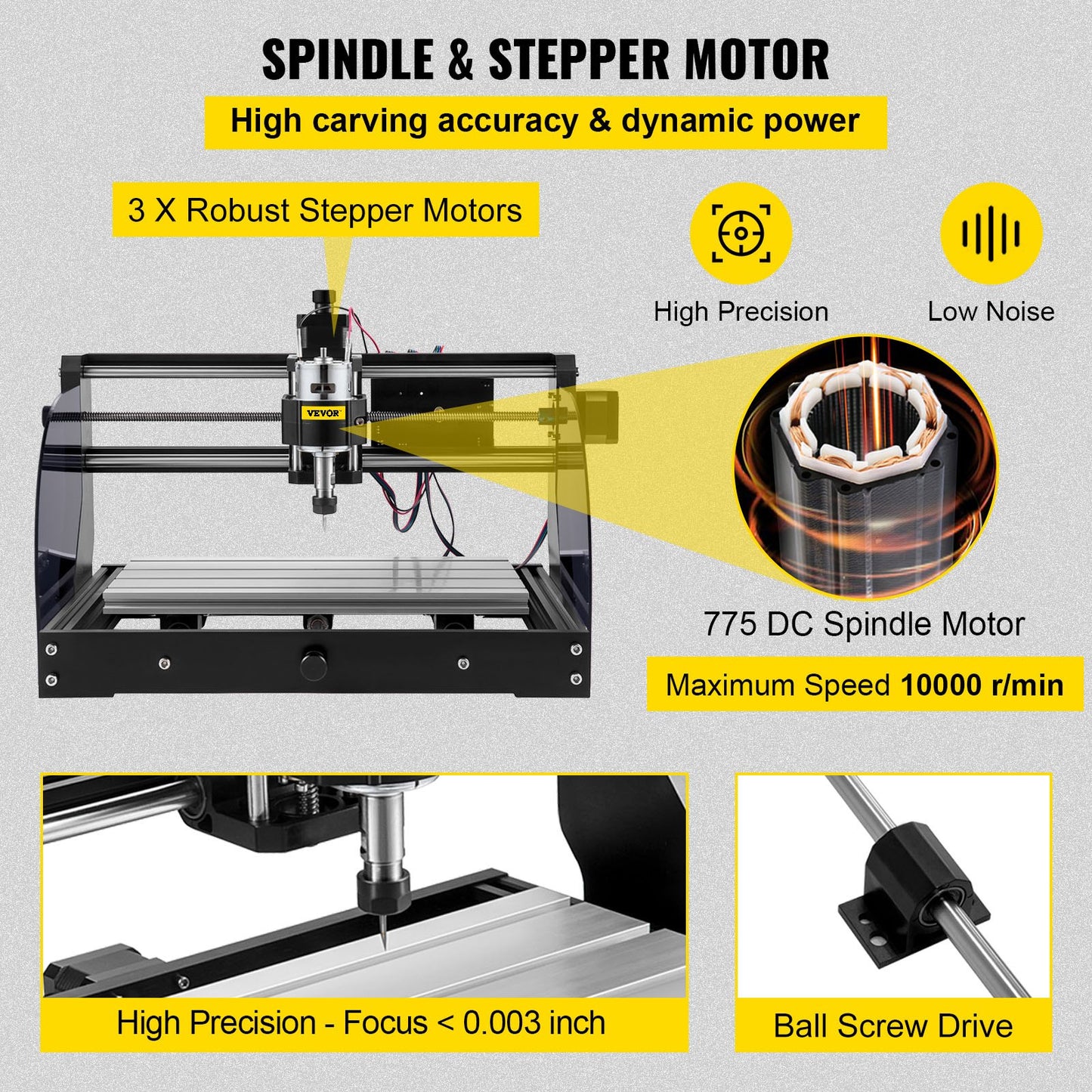 Cnc 3018 Pro 10000RPM Cnc 3018 300x180x45mm Cnc Machine GRBL Control Mini Laser Engraver with Offline V952-MGDKJ3018MJCK0001V3