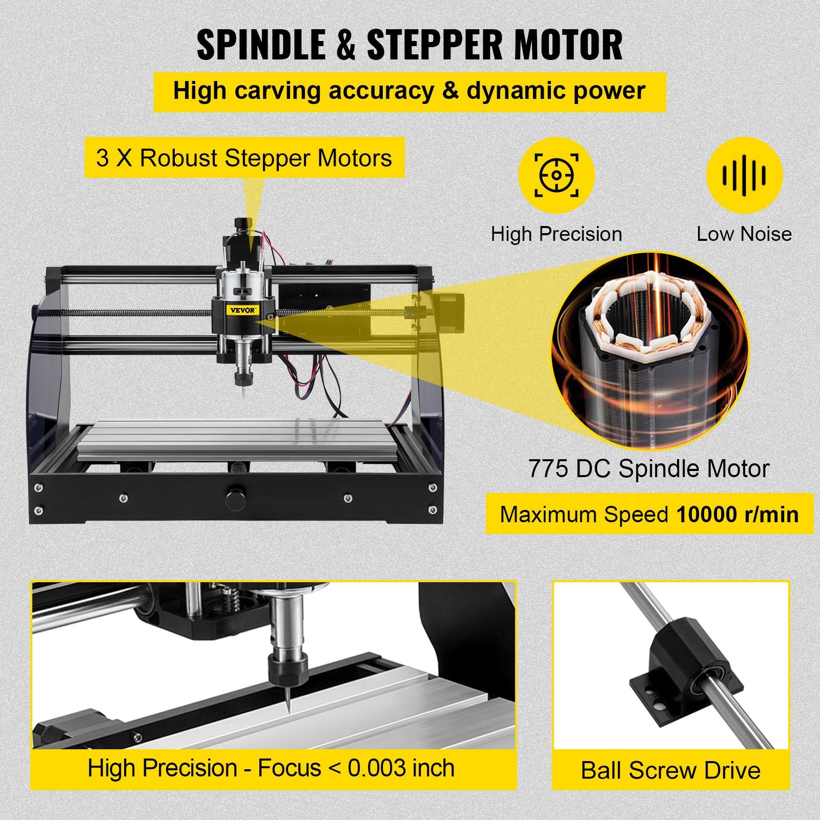 Cnc 3018 Pro 10000RPM Cnc 3018 300x180x45mm Cnc Machine GRBL Control Mini Laser Engraver with Offline V952-MGDKJ3018MJCK0001V3