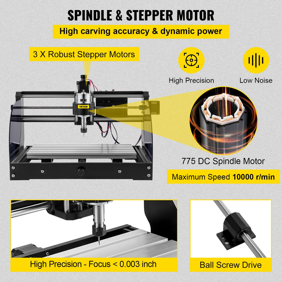 Cnc 3018 Pro 10000RPM Cnc 3018 300x180x45mm Cnc Machine GRBL Control Mini Laser Engraver with Offline V952-MGDKJ3018MJCK0001V3