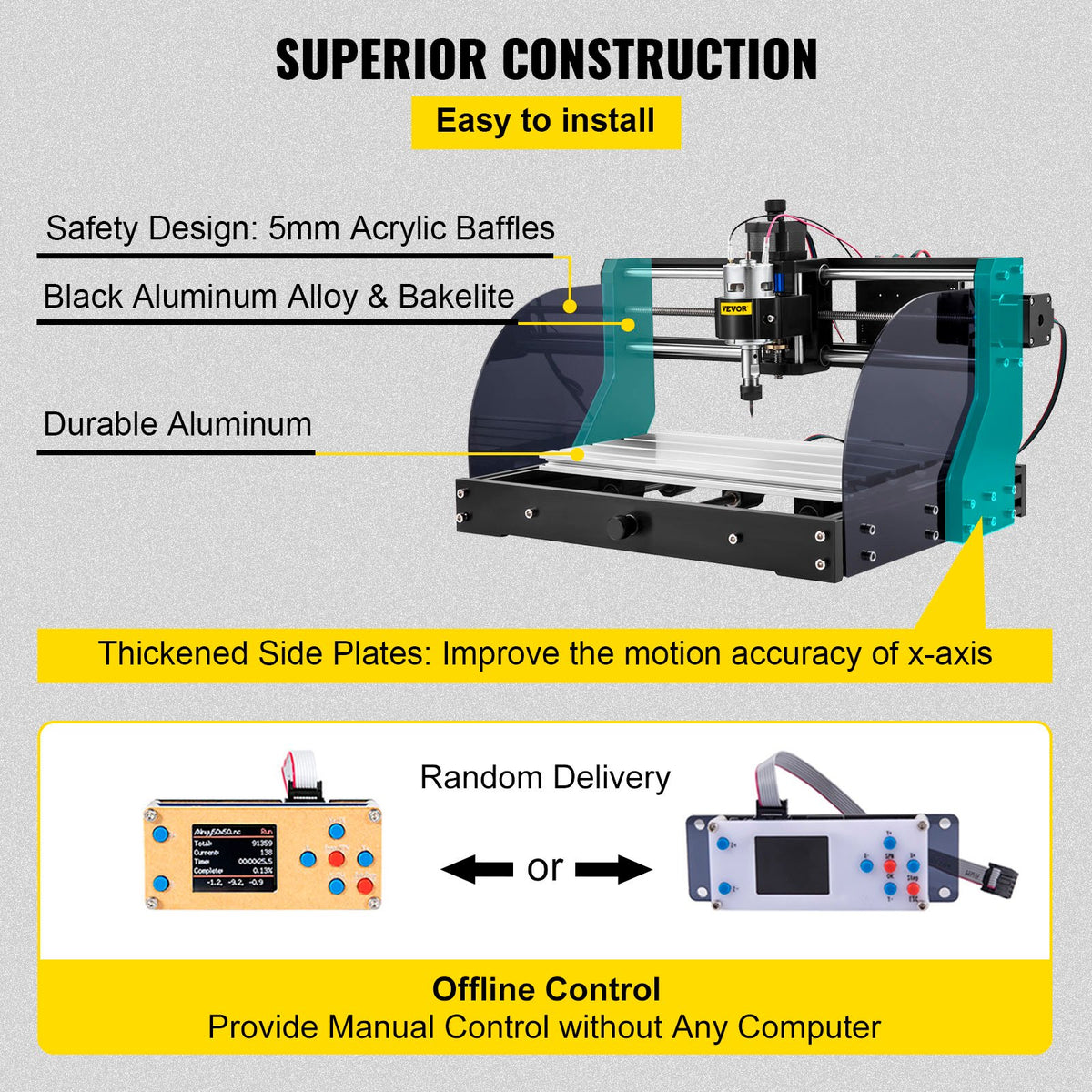 Cnc 3018 Pro 10000RPM Cnc 3018 300x180x45mm Cnc Machine GRBL Control Mini Laser Engraver with Offline V952-MGDKJ3018MJCK0001V3