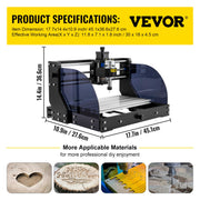 Cnc 3018 Pro 10000RPM Cnc 3018 300x180x45mm Cnc Machine GRBL Control Mini Laser Engraver with Offline V952-MGDKJ3018MJCK0001V3