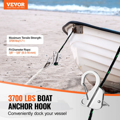 Boat Anchor Hook Stainless Steel Knotless Anchor System with Quick Release V952-MGDPBXG00000YPXS9V0