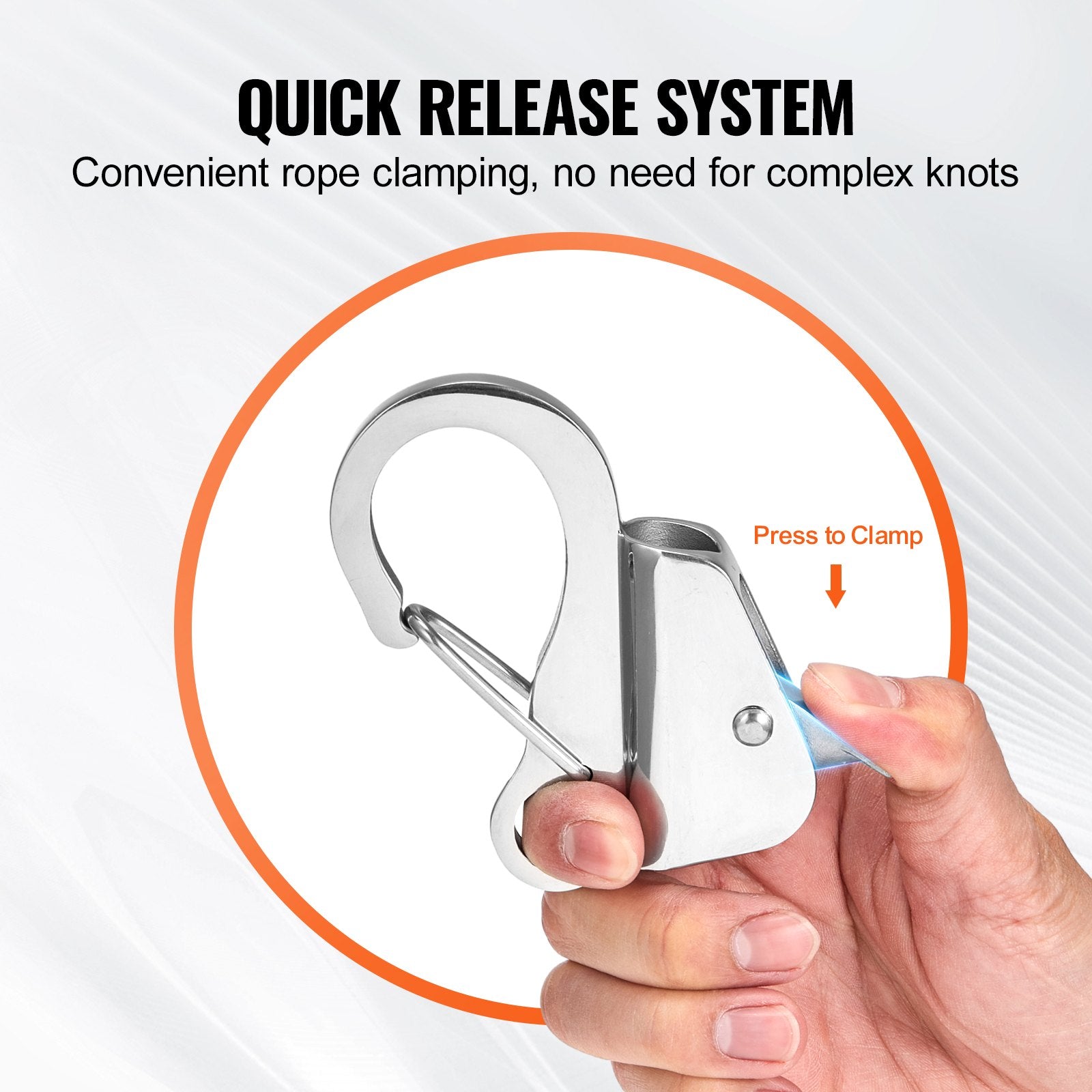 Boat Anchor Hook Stainless Steel Knotless Anchor System with Quick Release V952-MGDPBXG00000YPXS9V0