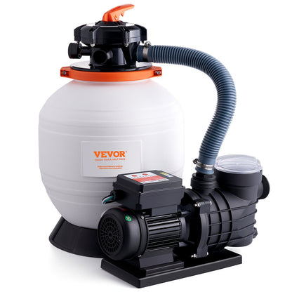 Sand Filter Above Ground with 450W Pool Pump 13,000 L/H Flow 6-Way Valve V952-MGYCSLBYCTFDGH44KV3