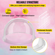 Candy Machine Bubble Shield 20.5 Inch Clear Plastic Cotton Candy Cover for Commercial Candy Maker Machine V952-MHTJGZ00000000001V0