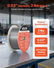 Solid MIG Welding Wire, ER308L 0.8mm 0.9kg, Low Spatter Stainless Steel Welding Wire with High Feedability V952-MIGHSSXHSER3VRU7P001V0