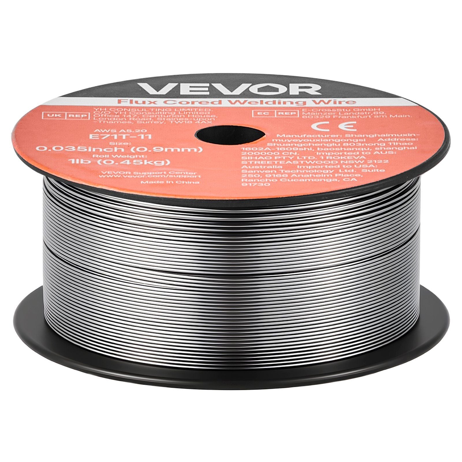 Flux Core MIG Welding Wire, E71T-11 0.9mm 0.45kg, Gasless Mild Steel Welding Wire with Low Spatter for All V952-MIGHSYXHSE71AWQRF001V0