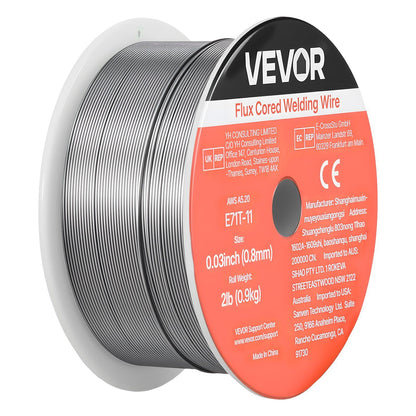 Flux Core MIG Welding Wire, E71T-11 0.8mm 0.9kg, Gasless Mild Steel Welding Wire with Low Spatter for All V952-MIGHSYXHSE71S15QW001V0